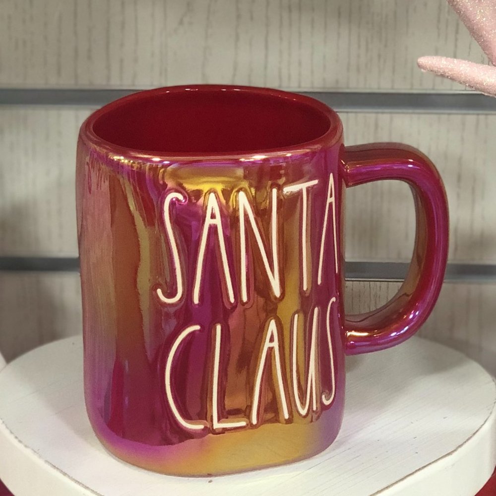 Rae Dunn Santa Claus Iridescent